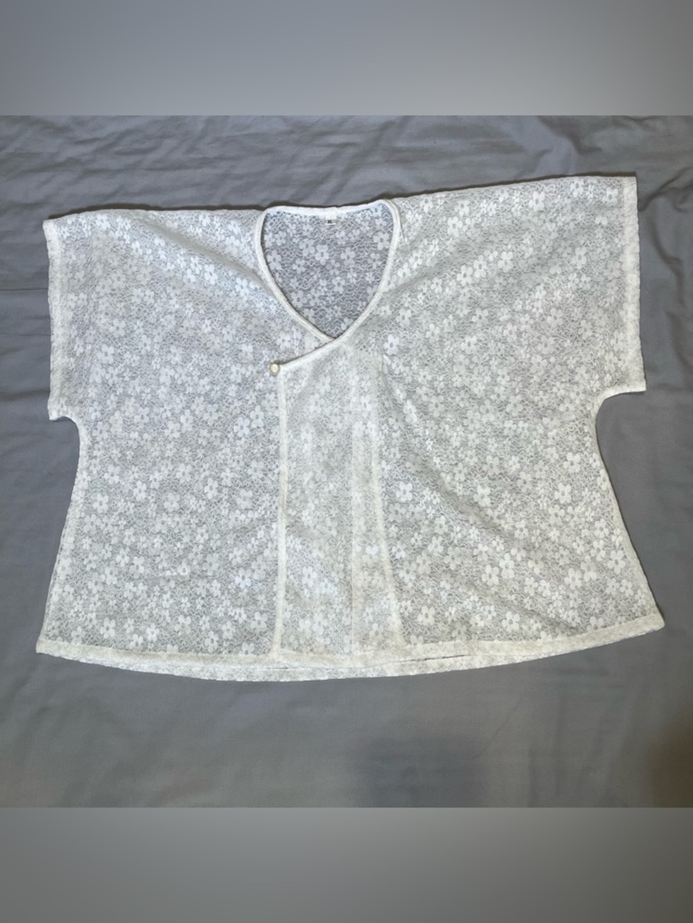 White lace Tang beizi chuilingshan/yuanlingshan